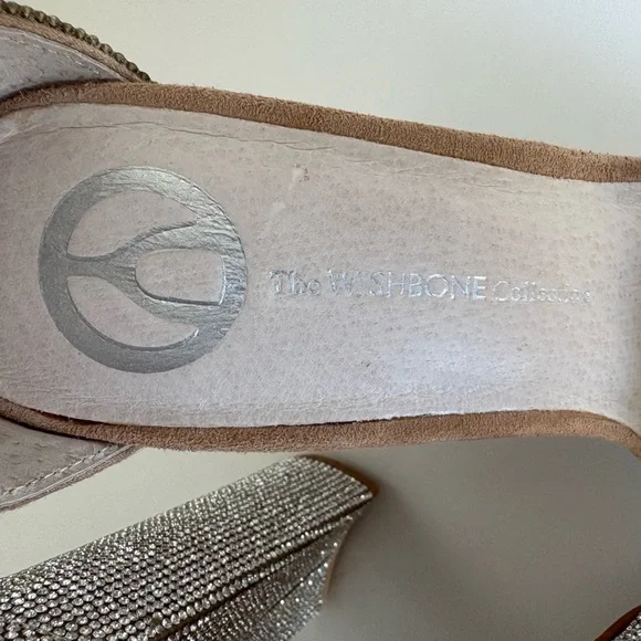 Silver Rhinestone Platform Heels - Picture 6 of 11